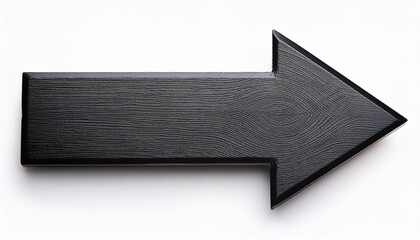 Fototapeta premium 黒色の立体的な矢印（black three-dimensional arrow.） 