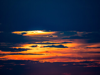 Abendhimmel nach Sonnenuntergang