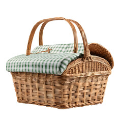 Obraz premium Picnic Basket isolated on transparent background