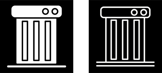 Carbon Heater Vector Icon