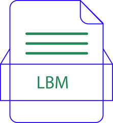 LBM File icon black outline