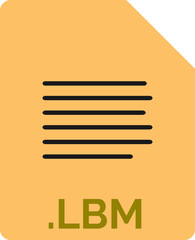 LBM File icon minimal