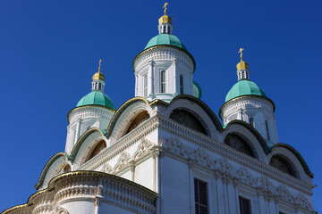 View of the domes of the Assumption Cathedral of the Astrakhan Kremlin