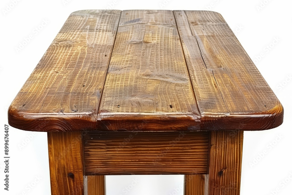 Poster single wooden table in a minimalist setting symbolizing simplicity natural beauty and functionality 