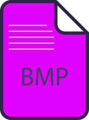 BMP File icon fill and outline rounded corners