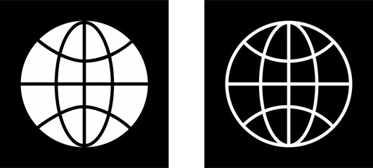 Fototapeta premium Globe Vector Icon