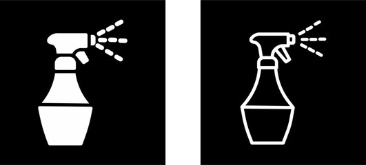 Water Spray Bottle Vector Icon