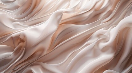 Fototapeta premium Soft flowing cloth backdrop, luxury mockup for product advertisement, 3D render, ample copy space