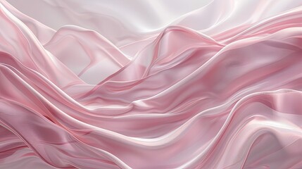 Obraz premium Soft, flowing cloth background for luxury mockup, 3D render, perfect for jewelry event display