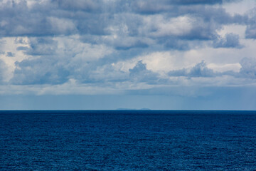 Fototapeta premium Seychells Cloudy Ocean, Mahe Island 