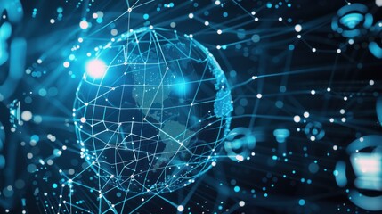 Obraz premium Global Network Connections