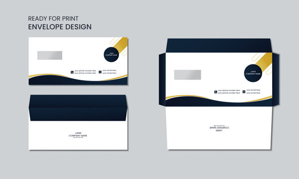 Creative professional envelope design template