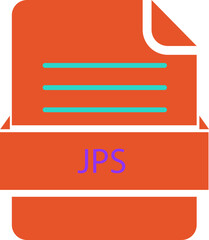 JPS File icon black color and lines