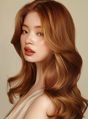 Elegant Long Wavy Hairstyle with Subtle Highlights for a Chic Look