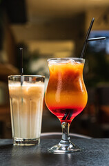 tasty cocktail in the bar