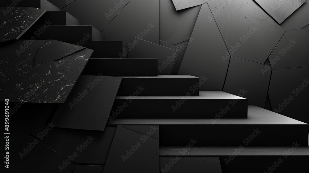 Poster minimal black texture.