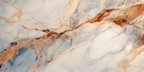 Naklejka premium White Marble with Orange and Brown Veins