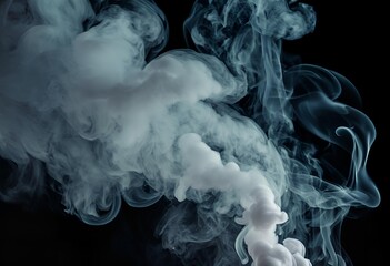 smoke on black background
