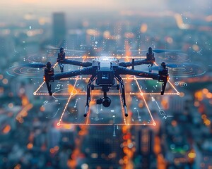 Autonomous Drone Capturing Real Time Data over Smart Intelligence Concept