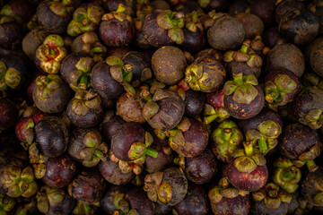 Mangosteen, fruit from the fresh market