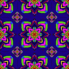 Seamless Traditional Background Design Native Pattern Floral Pattern Nature Graphic Pattern