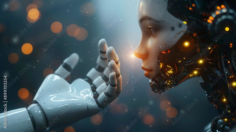 Poster the fusion of humanity and technology: exploring the cyborg connection in a digital era of artificia