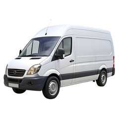 white delivery van