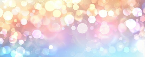 Fototapeta premium Pastel Bokeh Lights Background