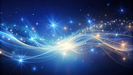 Fototapeta premium Dreamy wisps of light swirling against a midnight canvas, dreamy, wisps, light, swirl, coalesce, midnight, canvas