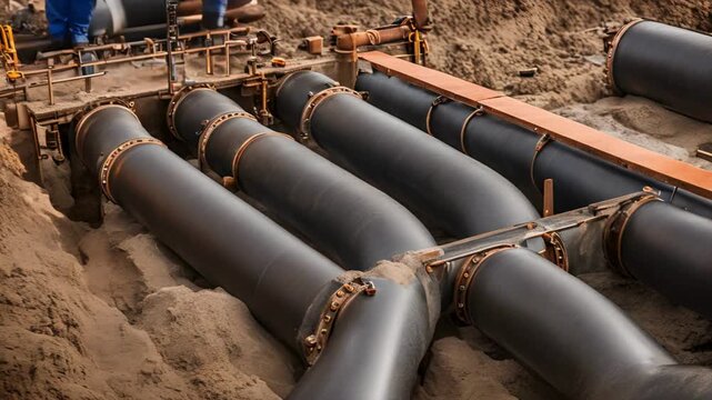 Proper installation of pipework at the construction site is vital for directing rainwater into the water main collector.