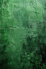 Obraz premium Abstract green textured paint background displaying brush strokes and artistic texture, perfect for creative and design projects.