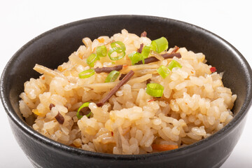 イカとごぼうの炊き込みご飯