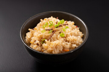 イカとごぼうの炊き込みご飯