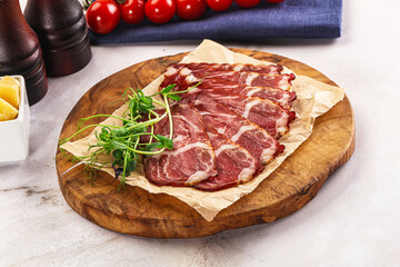 Italian pork sausage - prosciutto crudo