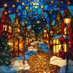 christmas tree in the city