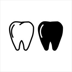 dentist icon, dental health orthodontist simple and clean modern design.