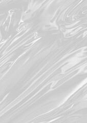 Shiny black and white surface, reflecting light, possibly made of transparent plastic wrap or cling film with transparent background