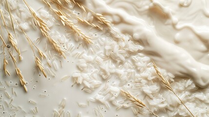 rice milk background