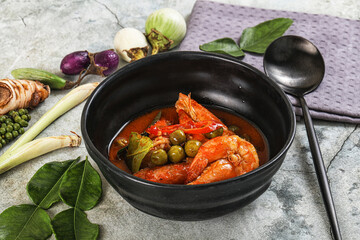 Thai Panang curry witn prawn