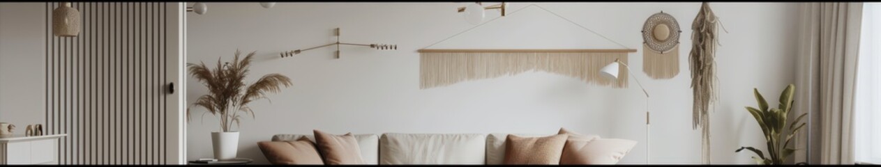 Cozy Boho Living Room With Natural Textures and Minimalist Decor