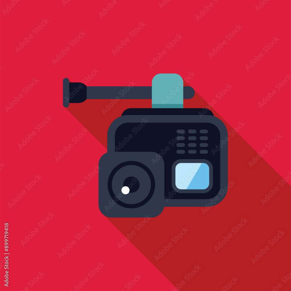 Poster intercom system with a camera and microphone, ensuring safety and communication for modern homes and