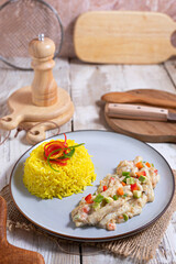 Baked white fish fillet Pangasius, Grilled salmon fillets steaks,
