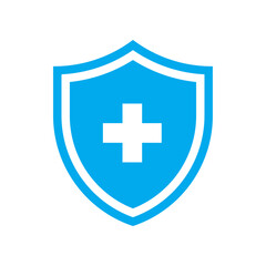 Shield with cross icon