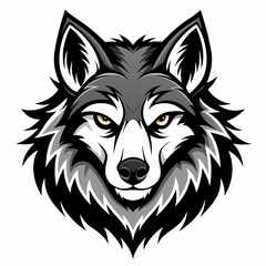 Wolf  Silhouette Vector Illustration
