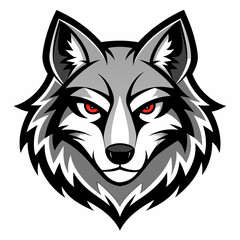 Wolf  Silhouette Vector Illustration
