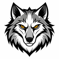 Wolf  Silhouette Vector Illustration
