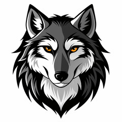 Wolf  Silhouette Vector Illustration
