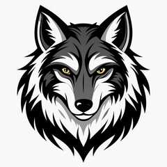 Wolf  Silhouette Vector Illustration
