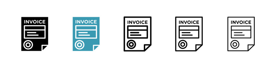 Invoice icon pack