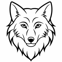 Wolf  Silhouette Vector Illustration
